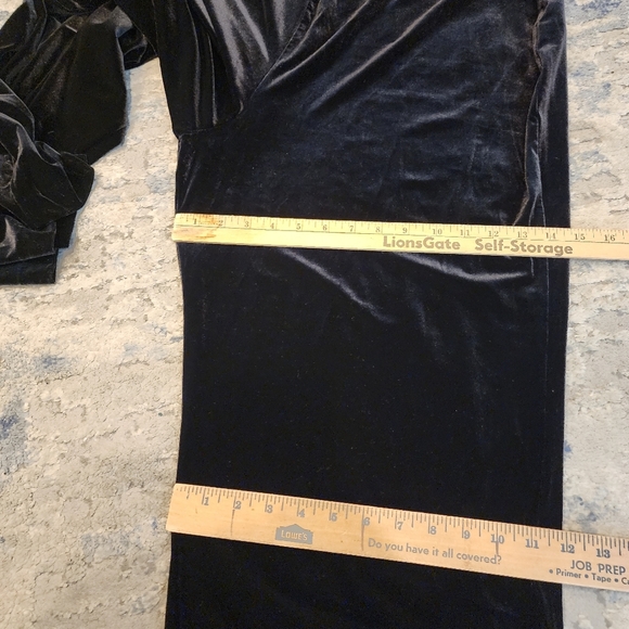 NWT Alfani Velvet Black Wideleg Pull On Stretchy Pants Womens Size 3X - Picture 4 of 14